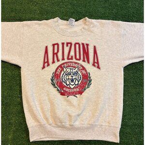 Vintage Arizona Wildcats sweatshirt youth XL gray red galt sand crewneck 90s